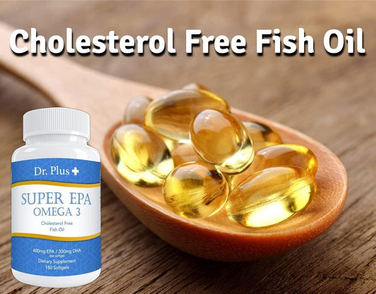 Super EPA - Concentrated Omega-3 Fish Oil Fatty Acid 2500mg Supplement Cholesterol Free - EPA 800mg / DHA 600mg - 180 So