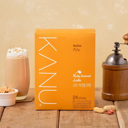 Maxim KANU Nutty Caramel Latte Korean Instant Coffee
