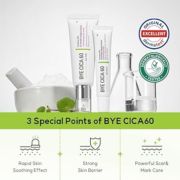 SKIN FORÊT BYE CICA 60 Cica Cream 50g skinforet Face Skin Recovery Calming Soothing Moisturizer Repair Cream 1.76