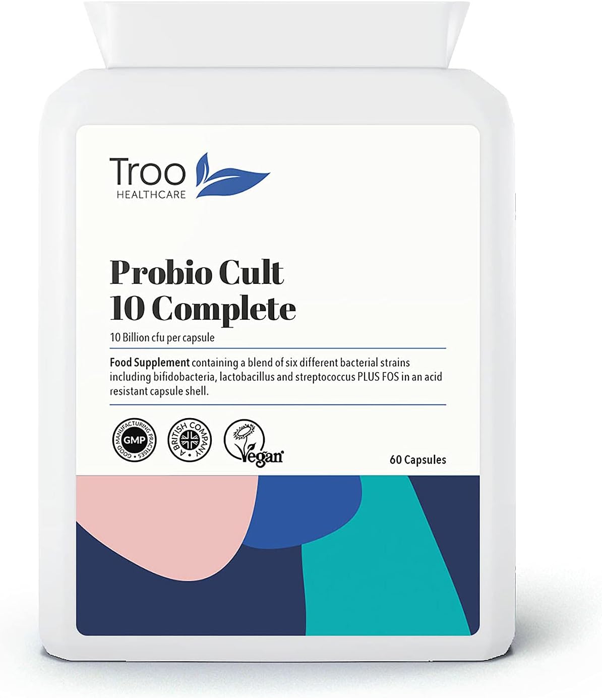 Troo Acidophilus Complete Supplement - High-Strength Multi-Strain Acti60 Grams