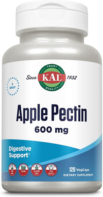 Kal 600 Mg Apple Pectin, 120 Count3.2 Ounces