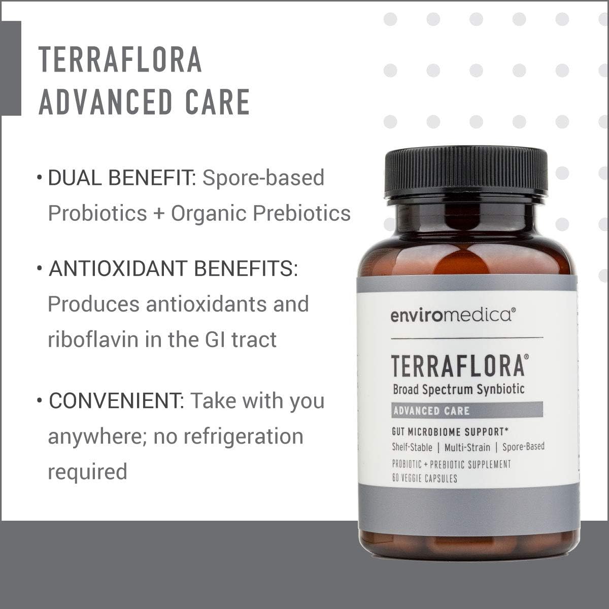 Enviromedica Terraflora Advanced Care SBO Probiotic + Prebiotic Supple