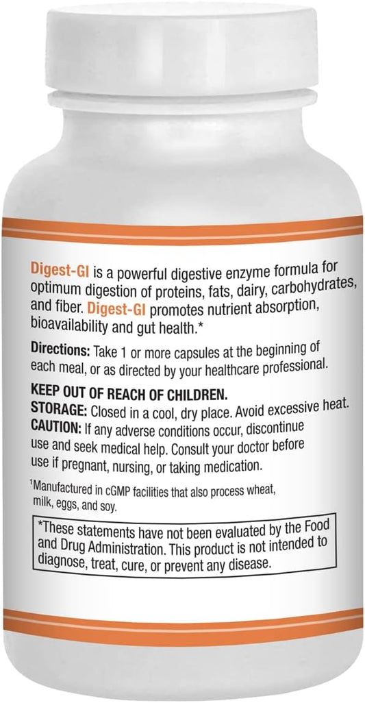 Digest-GI Ultra ? Digestive Enzyme Supplement 90 Vegetarian Capsules -2.5 Ounces