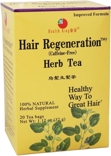 Health King Hair Regeneration Herb Tea - 20 Tea Bags