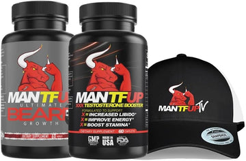 MANTFUP Dynamism Labs Testosterone Booster, Ultimate Beard, and Offici