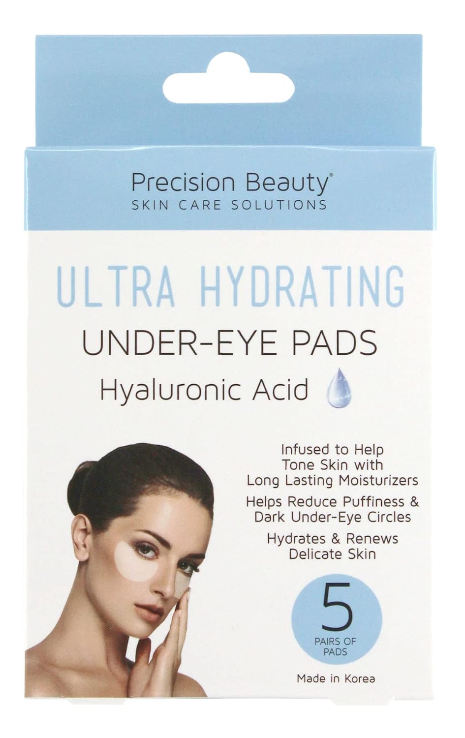 Precision Beauty Ultra Hydrating Under Eye Masks, 5 Pairs of Pads