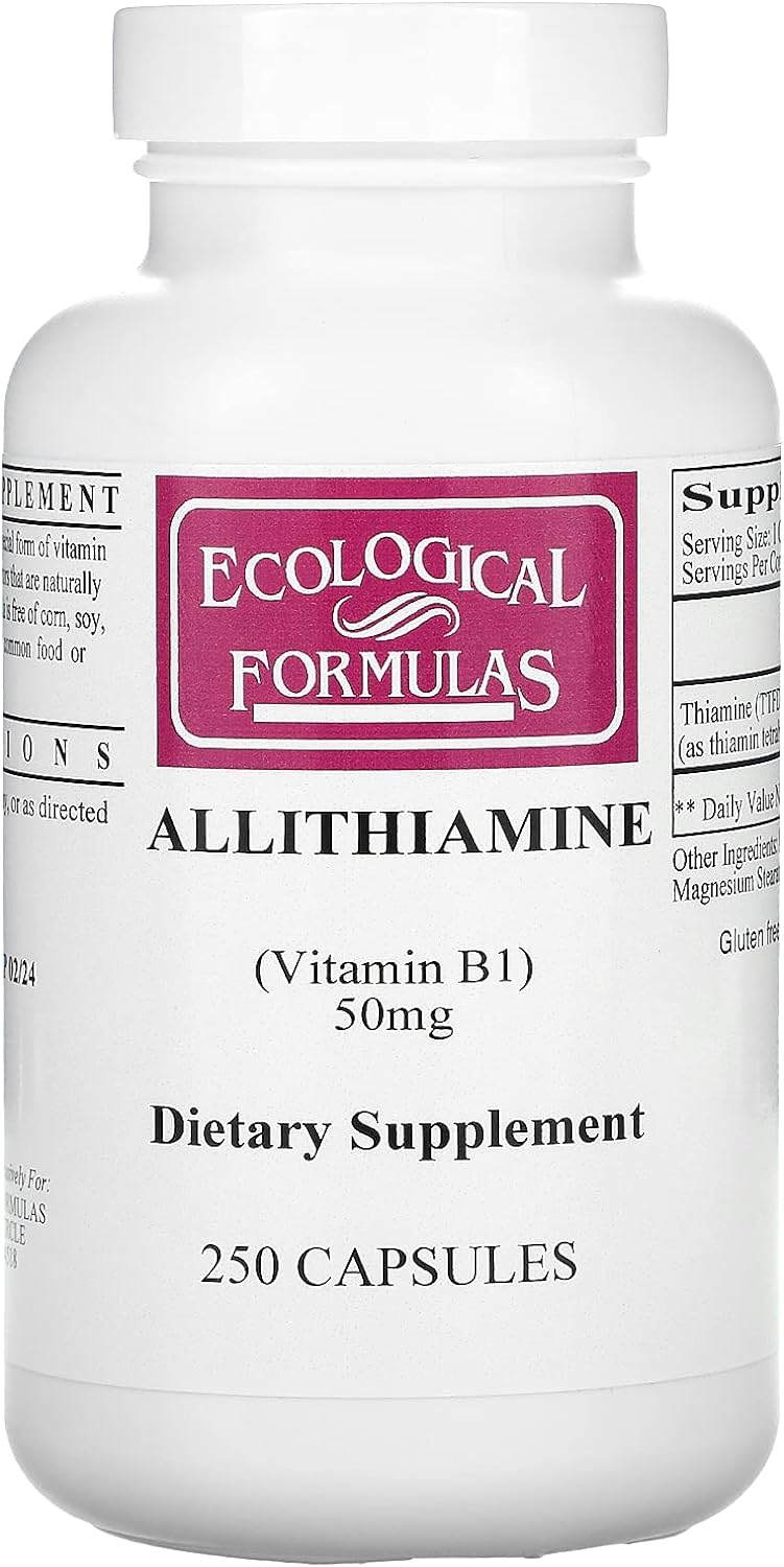 Allithiamine (Vitamin B1), 50 Mg, 250 Capsules, Ecological Formulas