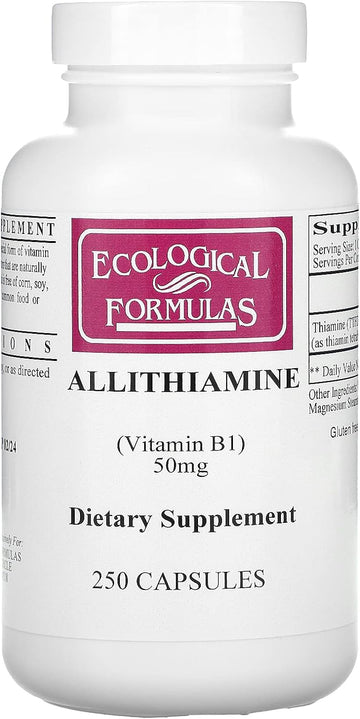 Allithiamine (Vitamin B1), 50 mg, 250 Capsules, Ecological Formulas