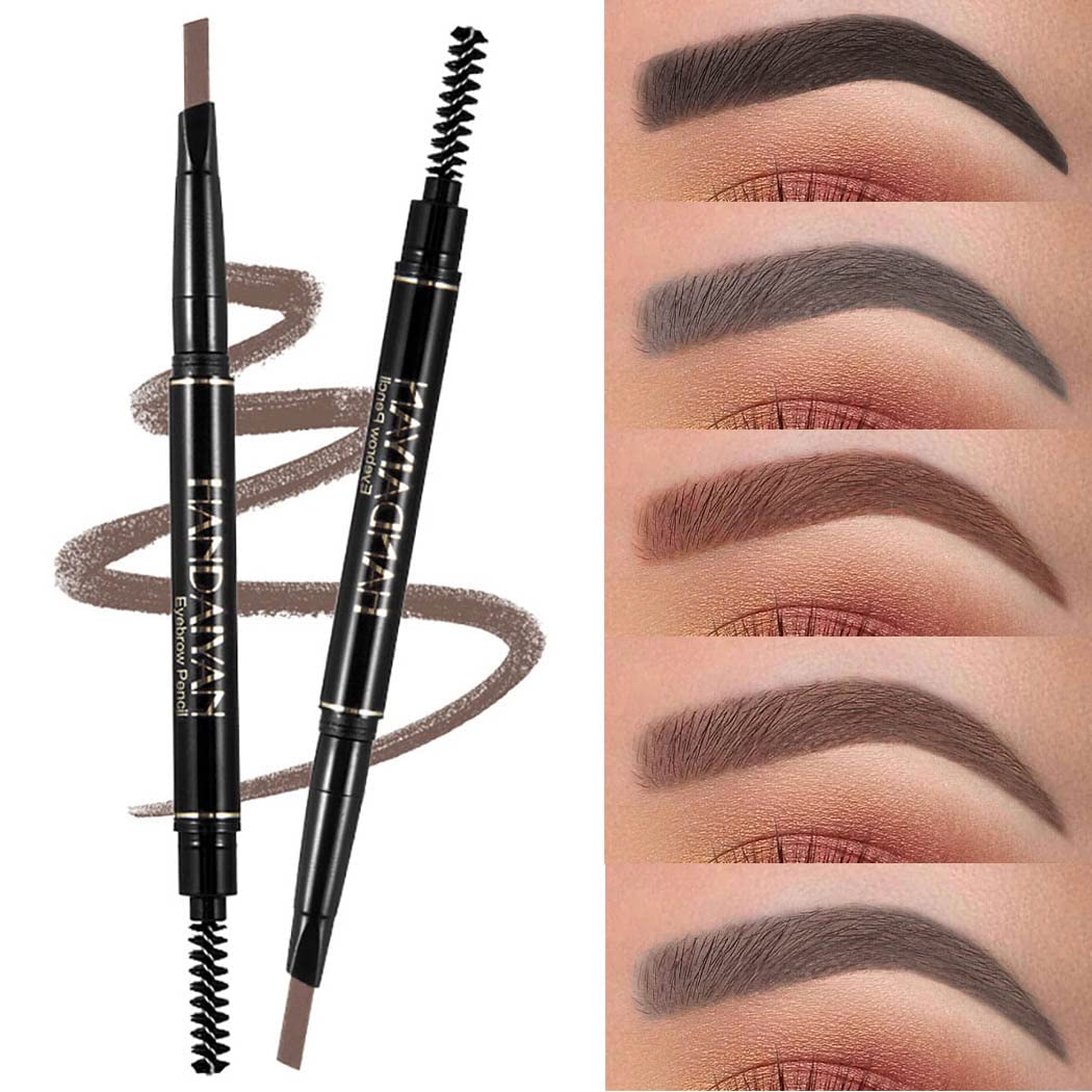 Kisshine Eyebrows Pencil Highly Pigment Eyebrow Pencils Long Lasting Eye Brow Makeup for Women and Girls Pack of 1 (Black 01#)