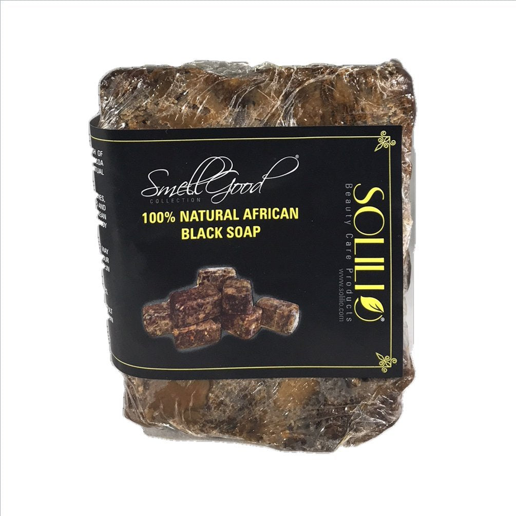 Smellgood Raw african black soap from ghana 10lb brick