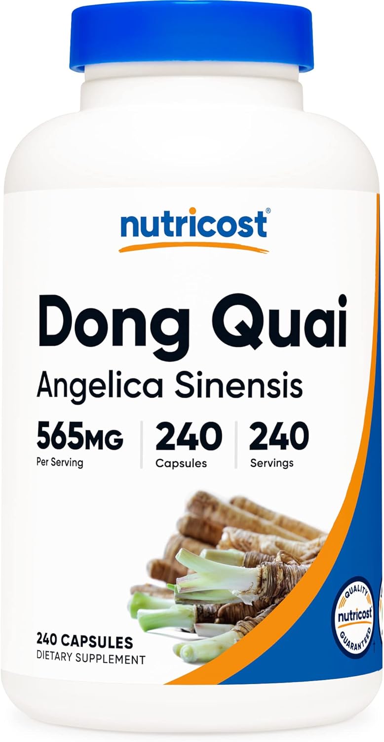 Nutricost Dong Quai 565mg, 240 Capsules (Angelica Sinensis) - Vegetari