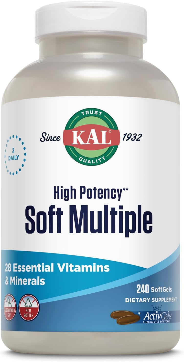 Kal High Potency Soft Multiple Softgels, 240 Count