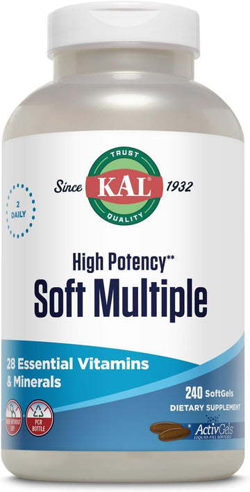 Kal High Potency Soft Multiple Softgels, 240 Count