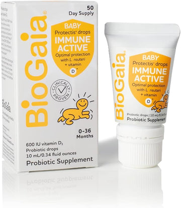 BioGaia Protectis Immune Active Baby | Probiotic + Vitamin D | Promote0.63 Ounces