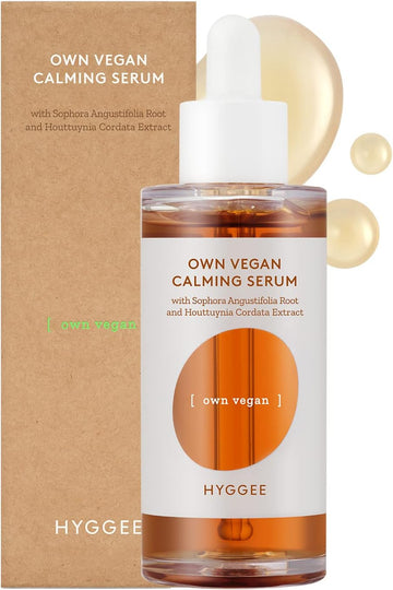 HYGGEE Own Vegan Calming Serum - Intensive Soothing Face Serum - Highly Concentrated Formula with Sophora avescens Extract, Hyaluronic Acid and Panthenol - Moisturizing Ampoule Skincare 1.69 .