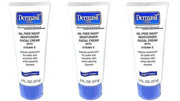Dermasil Labs Oil Free Night Moisturizer Facial Cream 2  . (Pack of 3)