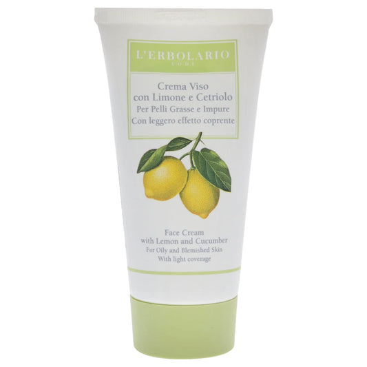 LErbolario Face Cream With Lemon and Cucumber Cream Unisex 1.6