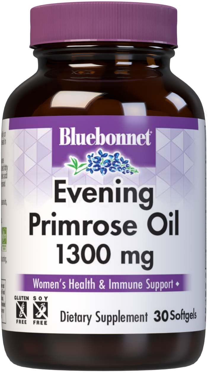 BlueBonnet Evening Primrose Oil Softgels, 1300 mg, 30 Count