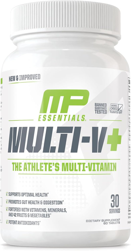 Muscle Pharm Essentials Multi-V+, The Athlete's Multi-Vitamin, Enhance