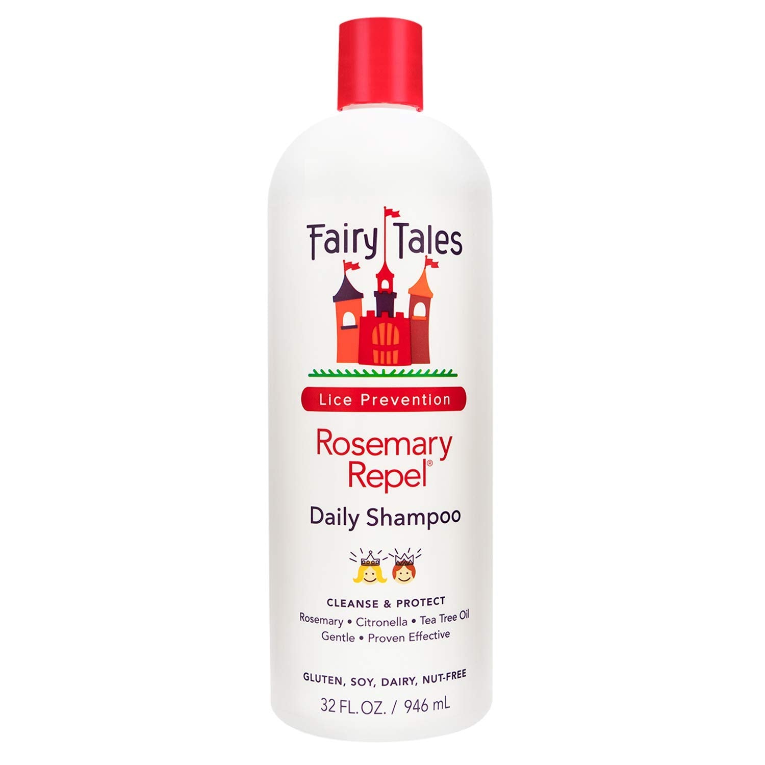 Fairy Tales Rosemary Repel Lice Shampoo- Daily Kids Shampoo for Lice Prevention, 32   (Pack of 1)