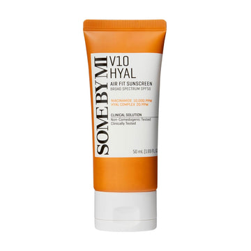 SOME BY MI V10 Hyal Air Fit Sunscreen - 1.69, 50ml - SPF 50 Korean Sunscreen with OTC Broad Spectrum for UVA&UVB Protection - No White Cast and Eye Irritation for Sensitive Skin - Facial Skin Care