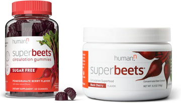 humanN SuperBeets Circulation Gummies & SuperBeets Black Cherry Powder