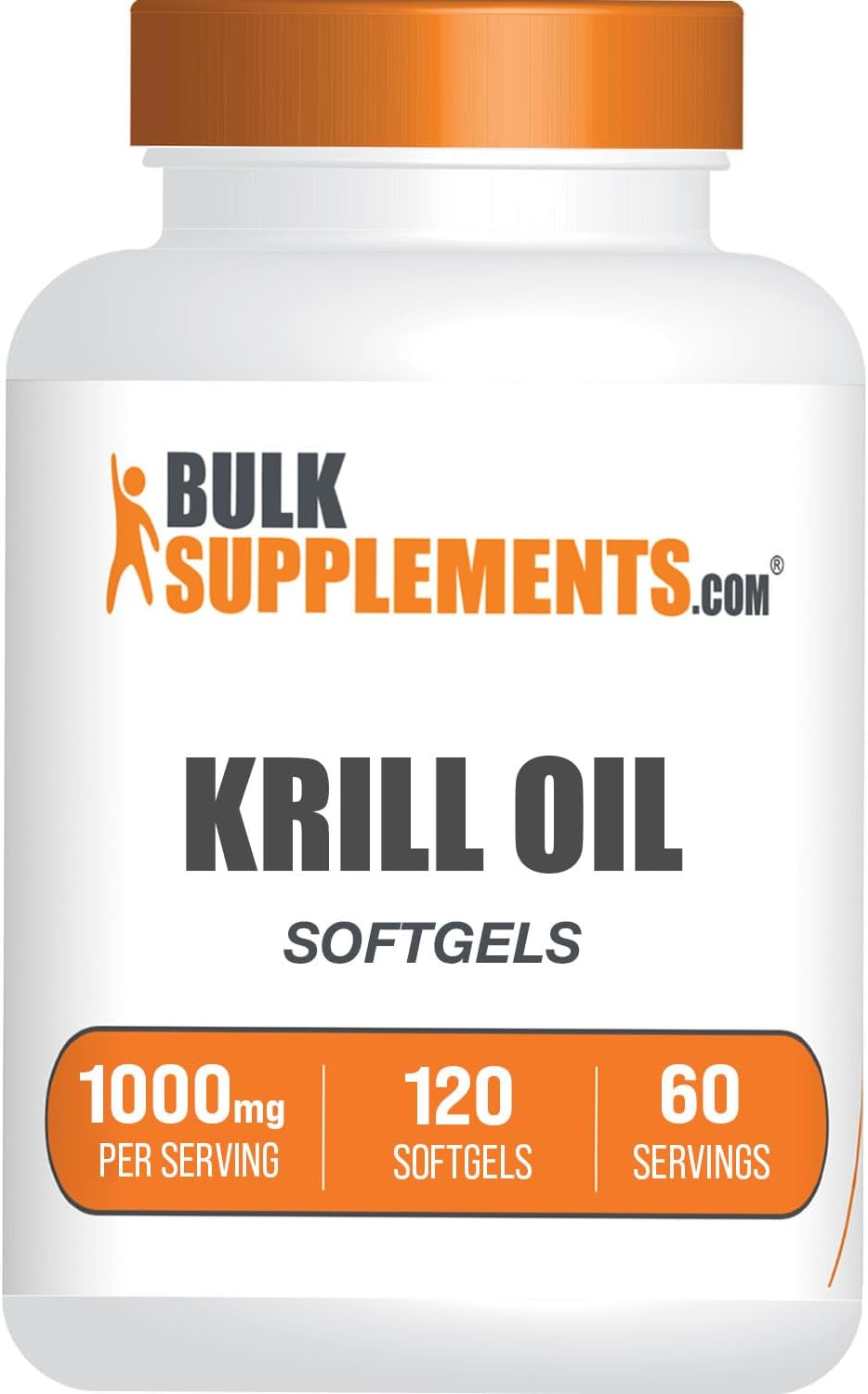 BULKSUPPLEMENTS.COM Krill Oil 1000mg Softgels - Krill Oil Supplement, Antarctic Krill Oil, DHA Supplements - Krill Oil O