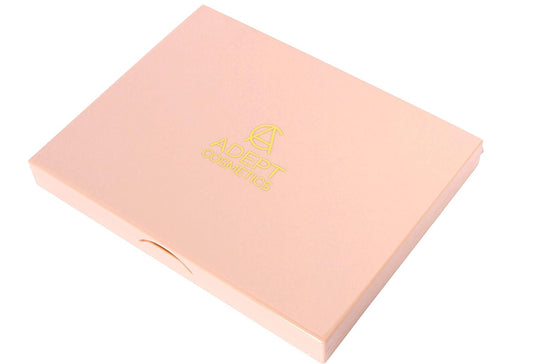 The Adept Palette Sorta Pink - Double Sided Magnetic Empty Palette with Divider, Holds over 100 Single Round Standard Sized Eyeshadow Pans, Hardshell Case