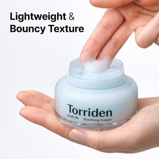 Torriden DIVE-IN Low-Molecular Hyaluronic Acid Serum, 1.69   + Toner 10.14   + Soothing Cream 3.38   | Vegan Clean Cruelty Free Facial Ampoule Moisturizer Alcohol-free Fragrance-free