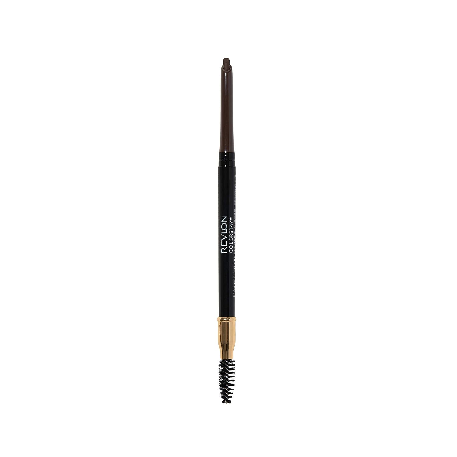 Revlon Eyebrow Pencil, Colorstay Eye Makeup with Eyebrow Spoolie, Waterproof, Longwearing Angled Precision Tip, 220 Dark Brown, 0.01