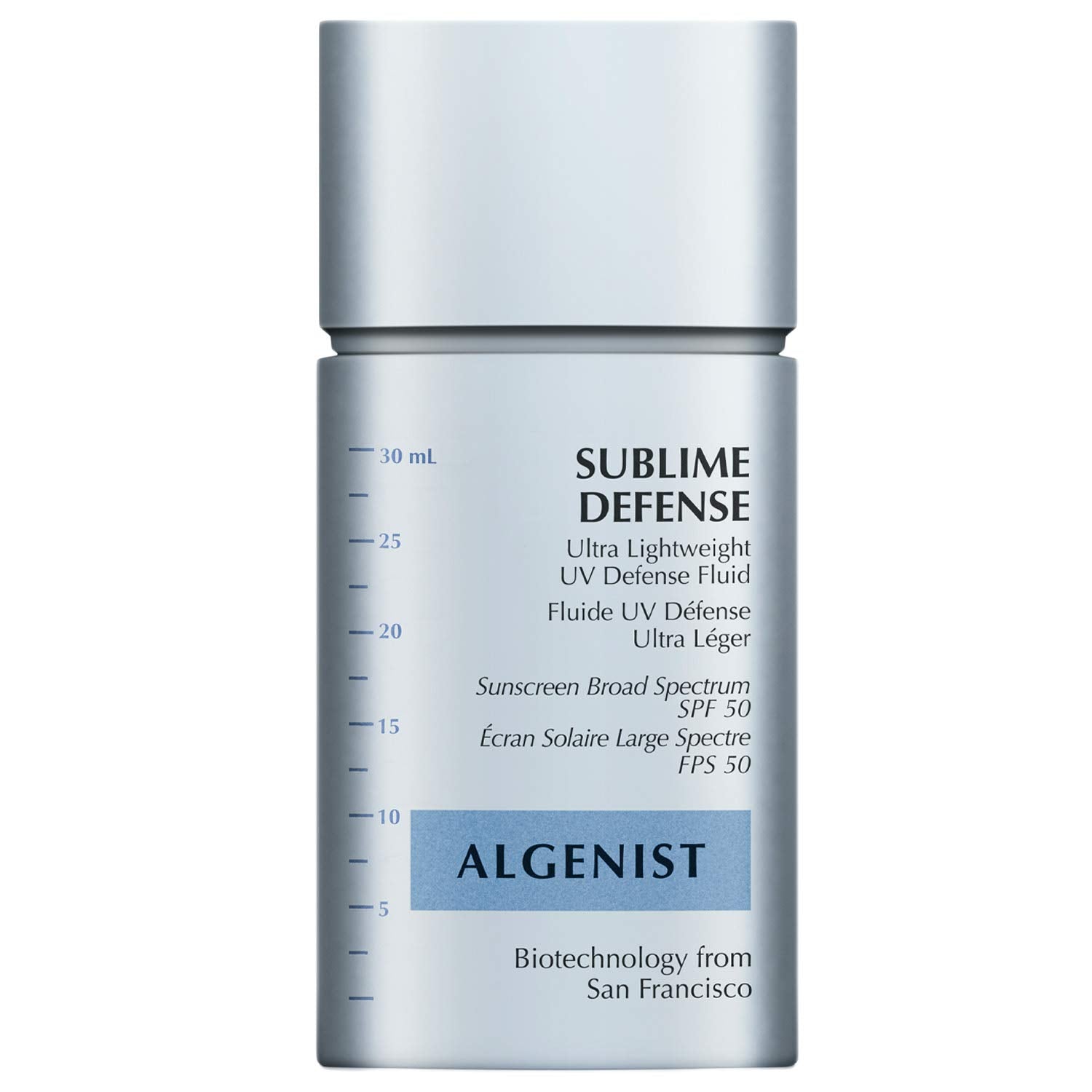 Algenist Sublime Defense Ultra Lightweight UV Defense uid SPF50 - Sheer, Oil-Free Face Sunscreen with Vitamin E, Echinacea & Green Tea - Non-Comedogenic & Hypoallergenic Skincare (30ml / 1)