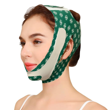 V Line lifting Mask Facial Slimming Strap - Double Chin Reducer, Reusable Soft Silicone Chin Up Mask Face Lifting Belt, for Wrinkle Sagging Face