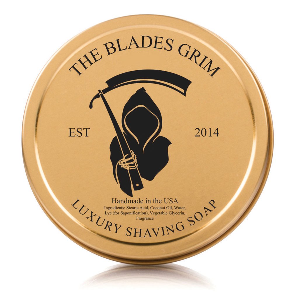The Blades Grim – Luxury Shave Soap, Handmade in the USA (Smolder, 4)
