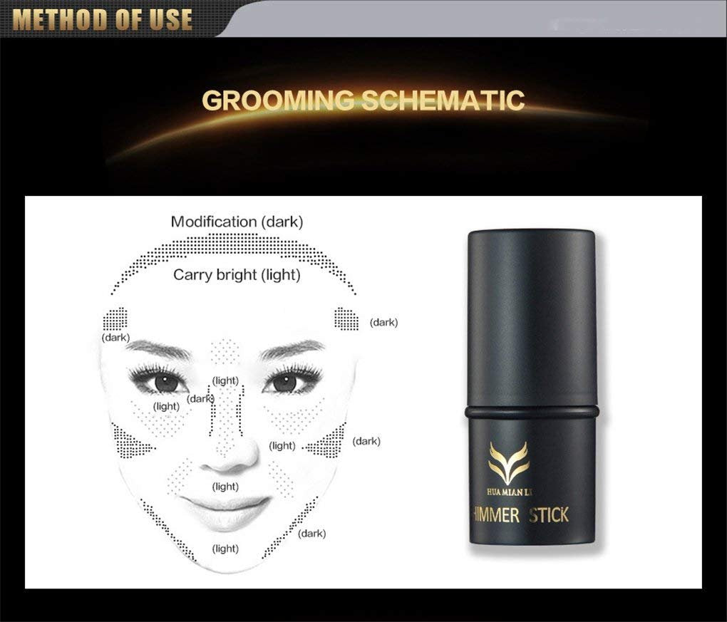 FantasyDay 3 Colors Illuminator Face Highlighter Makeup Stic