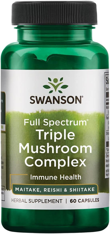 Swanson Full Spectrum Triple Mushroom Complex 60 Capsules