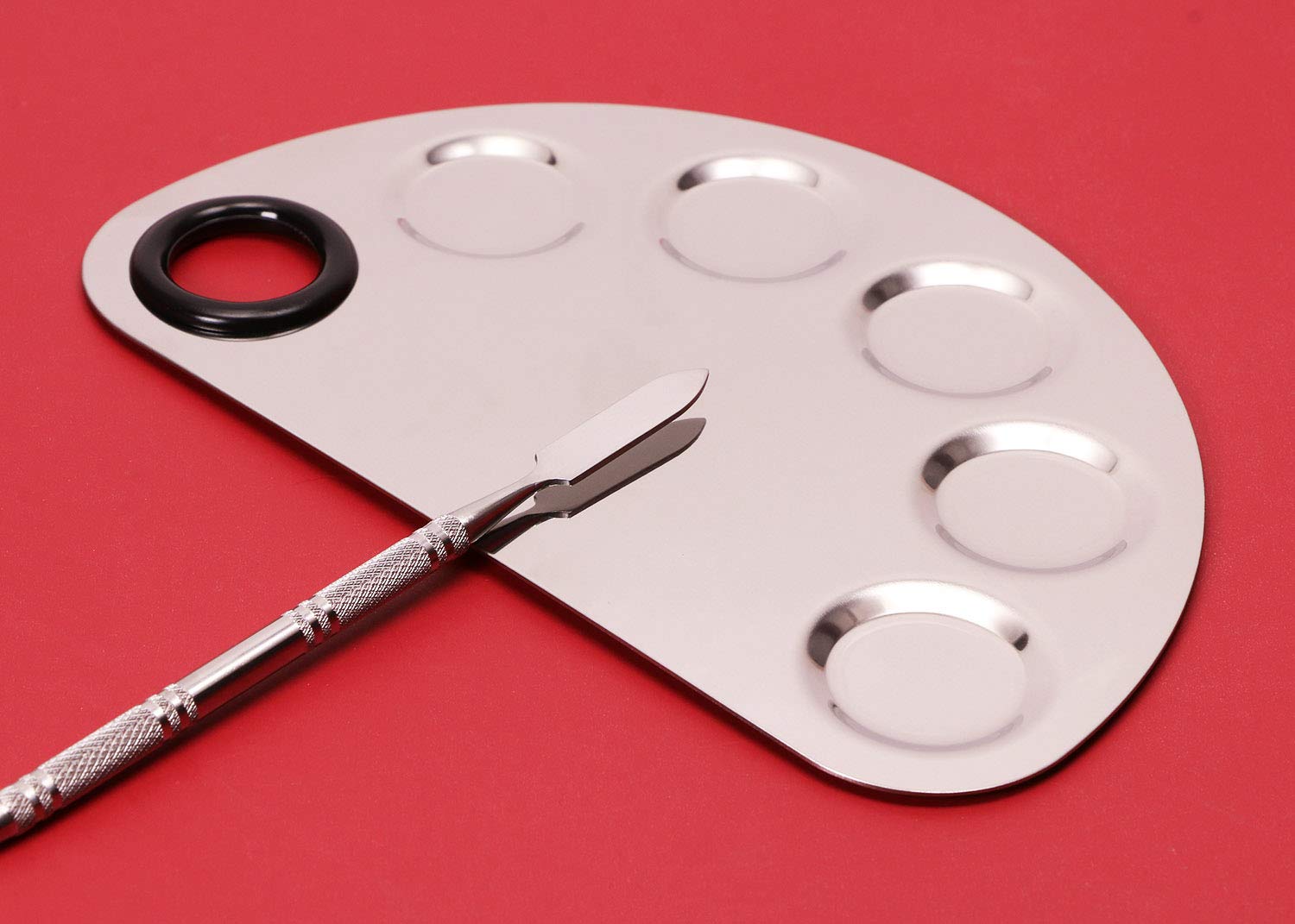 ONLYKXY 1 Piece Semicircle shape with 5-well Makeup Palette 