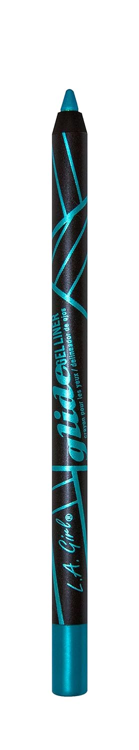 L.A. Girl Glide Gel Eyeliner Pencils, Mermaid Blue, 0.04  (Pack of 3)