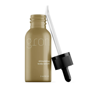 Groh Stimulating Scalp Serum - Oil Free & Organic Hair Growth Treatment powered by ErgoD2 - Rich in Antioxidants & Bio Nutrients - Hair Oil for Stronger & Healthier Hair - Supports Hair Follicle Health - Best Choice for Thinning Hair, 2