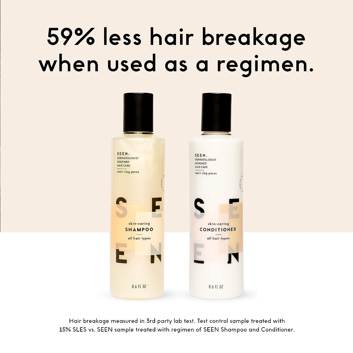SEEN Shampoo - Non-Comedogenic & Sulfate-Free Hair Shampoo- 
