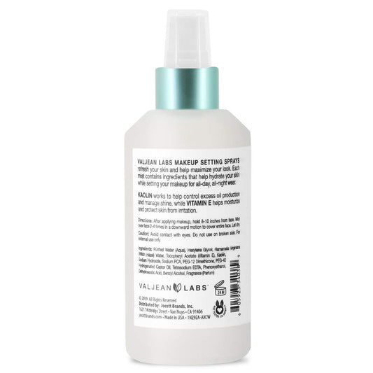 Valjean Labs Matte Makeup Setting Spray | Koalin + Vitamin E | Long-Lasting Wear, Matte Finish | Helps Hydrate and Control Oil | Paraben Free, Cruelty Free, Made in USA (6 )