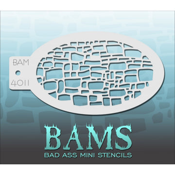 Bad Ass Cobblestone Mini Stencil BAM4011