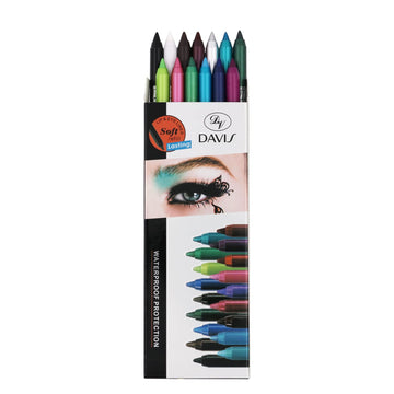 TWOMODE 13 Colors Eyeliner Pencil Colorful Eye Shadow Pencil Eyebrow Pen Glitter Matte for Women Eye&Lip Liner Professional Eye Makeup