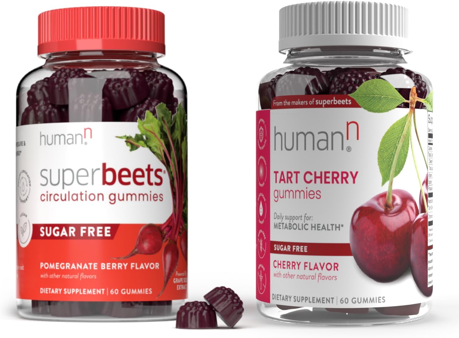 Humann Superbeets Circulation Gummies & Tart Cherry Gummies