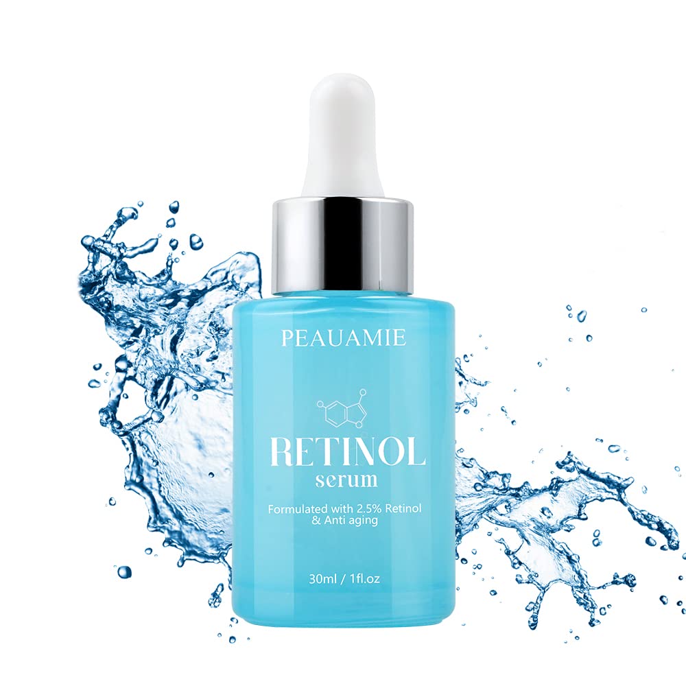 Peauamie Retinol Serum 2.5% for Face with Vitamin C,Vitamin E,Anti Wrinkles Anti Aging Moisturizer Skin care