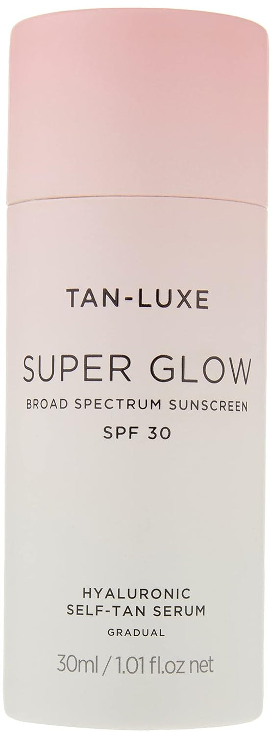 TAN-LUXE Super Glow with SPF - Hyaluronic Self-Tan Serum, 30ml - Cruelty & Toxin Free