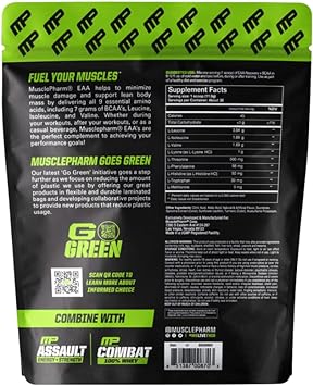 Muscle Pharm EAA Recovery + BCAAs, Post Workout Essential Amino Acids