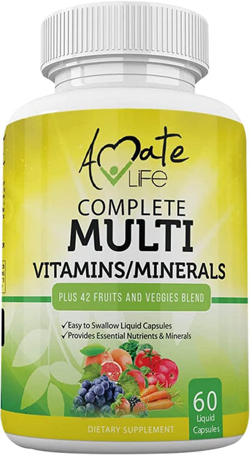 Amate Life Multivitamins/Minerals Capsules With Zinc And Premium 42 Fr