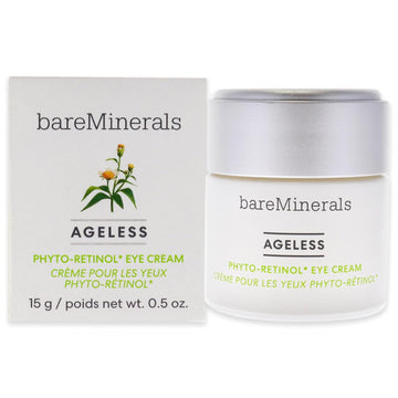 bareMinerals Ageless Phyto-Retinol Eye Cream with Plant-Based Retinol Alternative + Hyaluronic Acid, Anti-Aging, Hydrating Under Eye Cream, Vegan