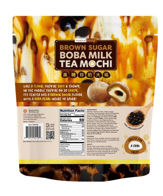 Tropical Fields Brown Sugar Boba Milk Tea Mochi