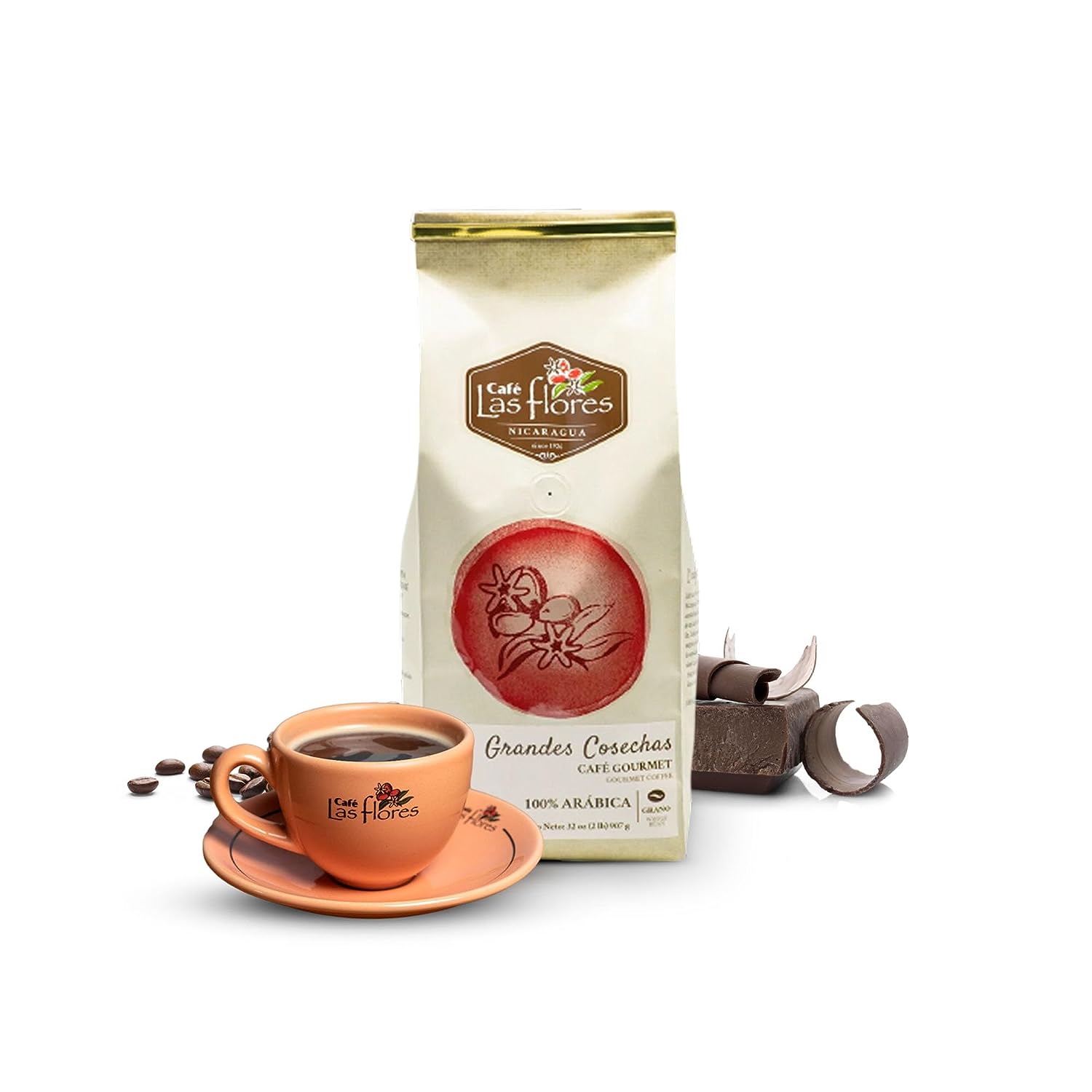 Grandes Cosechas, Gourmet Coffee, Ground Medium Roast, 100% Arabica - Nicaragua's Finest Coffee